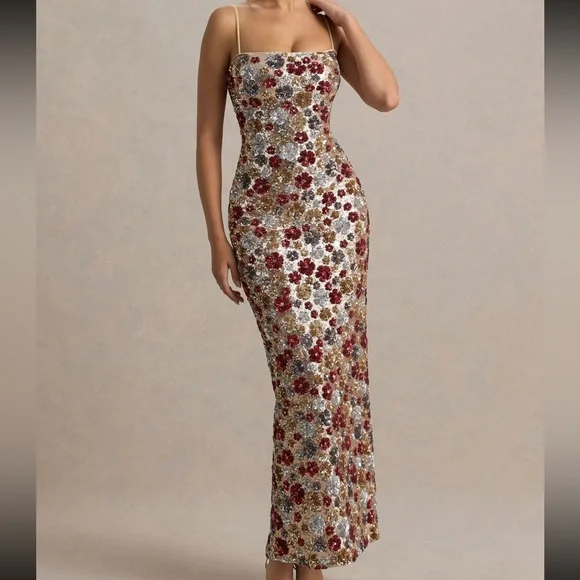 Floral Elegance Maxi Dress - Picture 1 of 4